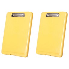 투코비 A4 클립보드 파일케이스 세로형, 옐로우, 2개