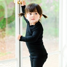 VAENAIT BABY 童款羅紋莫代爾長袖家居服+家居長褲組