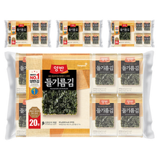 양반 들기름김, 90g, 4개