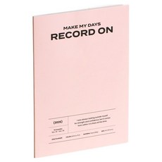 ICONIC 2026 Record On 日記本 Big Monthly A4 計畫本 行事曆, 1個, 04 Fairy pink