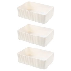 THE ZAKKA 多用途分層簡約小物收納盒, 白色, 3個