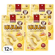 베푸 아크 강아지 멍 바나나 스낵, 12개, 45g, 바나나맛