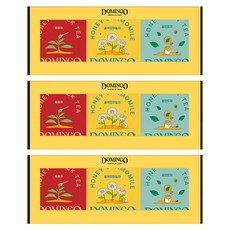 DOMINGO 蜂蜜茶包禮盒 3款組, 蜂蜜紅茶 10包+蜂蜜薄荷茶 10包+蜂蜜洋甘菊茶 10包, 3組