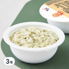 짱죽 중기 9개월부터 이유식 그린야채닭죽, 200g, 3개, 혼합맛(그린야채/닭)