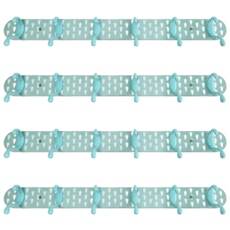 minono 米諾諾 小清新衣帽六聯鉤 60 x 5.5cm, 顏色隨機, 4個