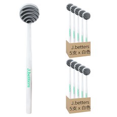 J.betters 舌苔清潔刷 五層坡型刮片 圓潤邊緣 TPR材質, 43.5g, 10支