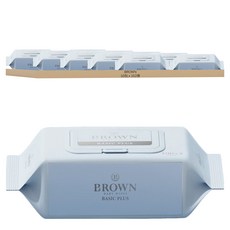BROWN Basic Plus 嬰幼兒低敏濕紙巾 掀蓋式, 102張, 10包