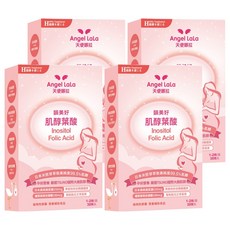 Angel LaLa 天使娜拉 日本高純度 Tsuno500 肌醇 + 葉酸膠囊 足量葉酸, 30顆, 4盒
