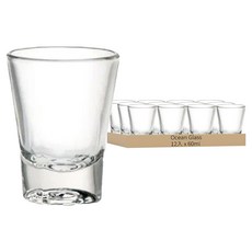 Ocean SOLO烈酒杯 12個 耐高溫杯壁厚實耐用 60ml 無鉛玻璃杯, 杯口直徑50 x 69mm
