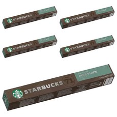 STARBUCKS 星巴克 Pike Place 膠囊咖啡 Nespresso咖啡機適用, 5.3g, 10顆, 5盒