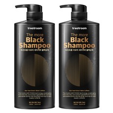 트리트룸 더모어 새치커버 블랙샴푸, 1.01L, 2개
