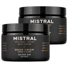 MISTRAL BODY 超級刮鬍膏 海風琴酒, 255g, 2罐