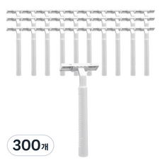 바스티 여행용 호텔 심플 일회용 면도기 화이트, 1개입, 300개