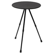 可升降戶外用圓桌 附收納網袋 865g, 黑色