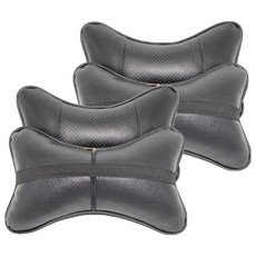 SPREX 車用雙面皮革迷你頸枕 CS-3005 2入, 黑色