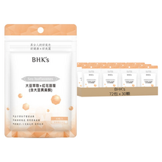 BHK's 大豆萃取 + 紅花苜蓿 素食膠囊, 30顆, 72包