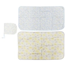 勝捷 超薄超輕可攜式尿布墊兩件組 附收納袋, 小花, 1個