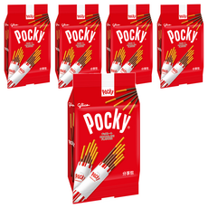 glico 格力高 Pocky 百奇 巧克力棒分享包, 81g, 5袋