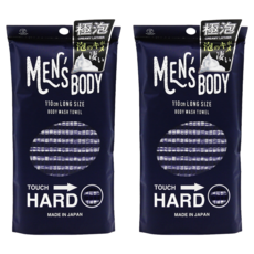 YOKOZUNA CREATiON 男性擦澡巾 起泡 硬 28 x 110 cm, 深藍色, 1條, 2條