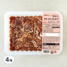곰곰 한돈 간장 양념 불고기, 1kg, 4개