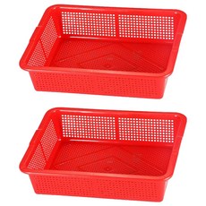 650公文林 置物籃 Set 2 PP材質 紅色 台灣製, 59.5 x 48 x 16cm, 1組