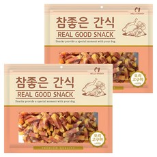 헬로도기 강아지 참좋은 건조간식, 오리고구마, 400g, 2개