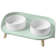 Tamsaa 狗狗雙碗餐桌組, 1個, 薄荷綠