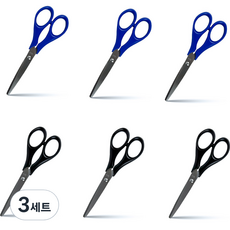 아이비스 핸디가위2 2종 세트 12295, 블랙, 블루, 3세트