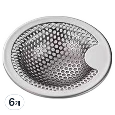 Beulrubokit 不鏽鋼洗臉盆排水口過濾網 S, 6個, 1入