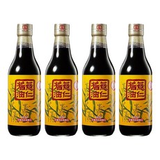 金蘭薏仁醬油 590ml - 適用於素食、蔬果料理, 4瓶