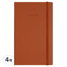 양지사 크리에이티브365 도트 수첩 192매 L, 탄, 4개