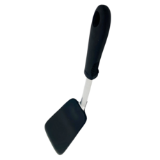 OXO 好好握彈性矽膠鍋鏟 黑色 芝麻, 27.5x7x5.5cm, 1支