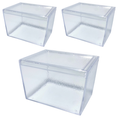 SANADA L-8086 霧面掀蓋收納盒小 桌面收納小物 日本製造, 透明色, 1層