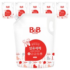 비앤비 유아 섬유세제 리필, 1.8L, 6개