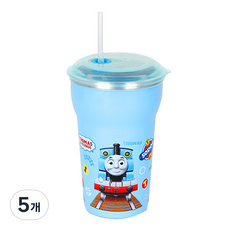 토마스와친구들 빨대컵, 혼합색상, 5개, 400ml
