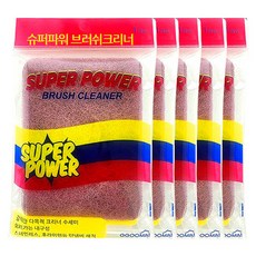 超強力清潔刷雙面菜瓜布, 1入, 5個