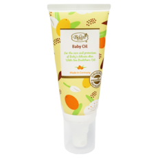 Baan 貝恩 嬰兒沙棘按摩油 溫和不刺激 添加柑橘/玫瑰/茉莉花等多種花香萃取 便利噴頭設計, 50ml, 1條