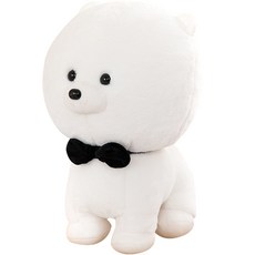 nature times 小狗絨毛娃娃, 白色, 25cm