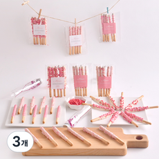 DIYOU 粉紅脆粒巧克力棒製作禮物組 A079, 3個, 餅乾製作6種