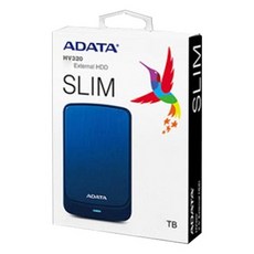 ADATA 威剛 超薄外接式硬碟 HV320 1TB, 藍色