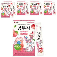 담터 포켓몬 납작복숭아 콤부차, 5g, 10개입, 6개