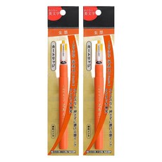 Kuretake 吳竹 完美王替換墨水管 中字 XO50-070B適用 DAN126-99S, 朱色, 2支