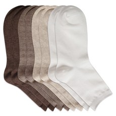 COZY LABEL 男款4色素色羅紋中筒襪 8雙