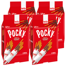 glico 格力高 Pocky 百奇 巧克力棒分享包, 81g, 4袋