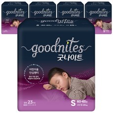 굿나이트 팬티형 기저귀 유아용, 소형(S), 115매
