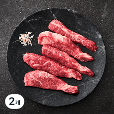 본앤브레드 한우 1++(9)등급 업진살 구이용 (냉장), 150g, 2개