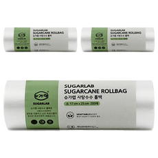 슈가랩 사탕수수 롤백 소 17cm x 25cm, 소(S), 200개입, 3개