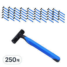 재니홈 숙박 업소용 일회용 면도기 블루, 1개입, 250개