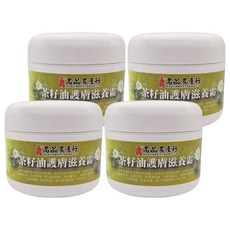 名品農產行 茶籽油護膚滋養霜 深層滋潤 舒緩乾燥 提升肌膚保濕力, 120ml, 4罐