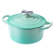 Le Creuset 圓罐熊, 薄荷綠, 14厘米